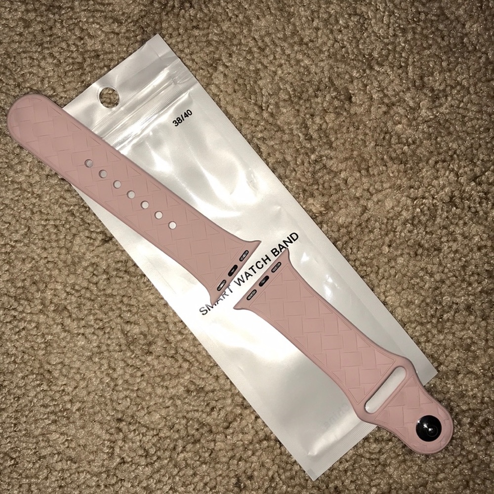 Mauve pink Apple watch band